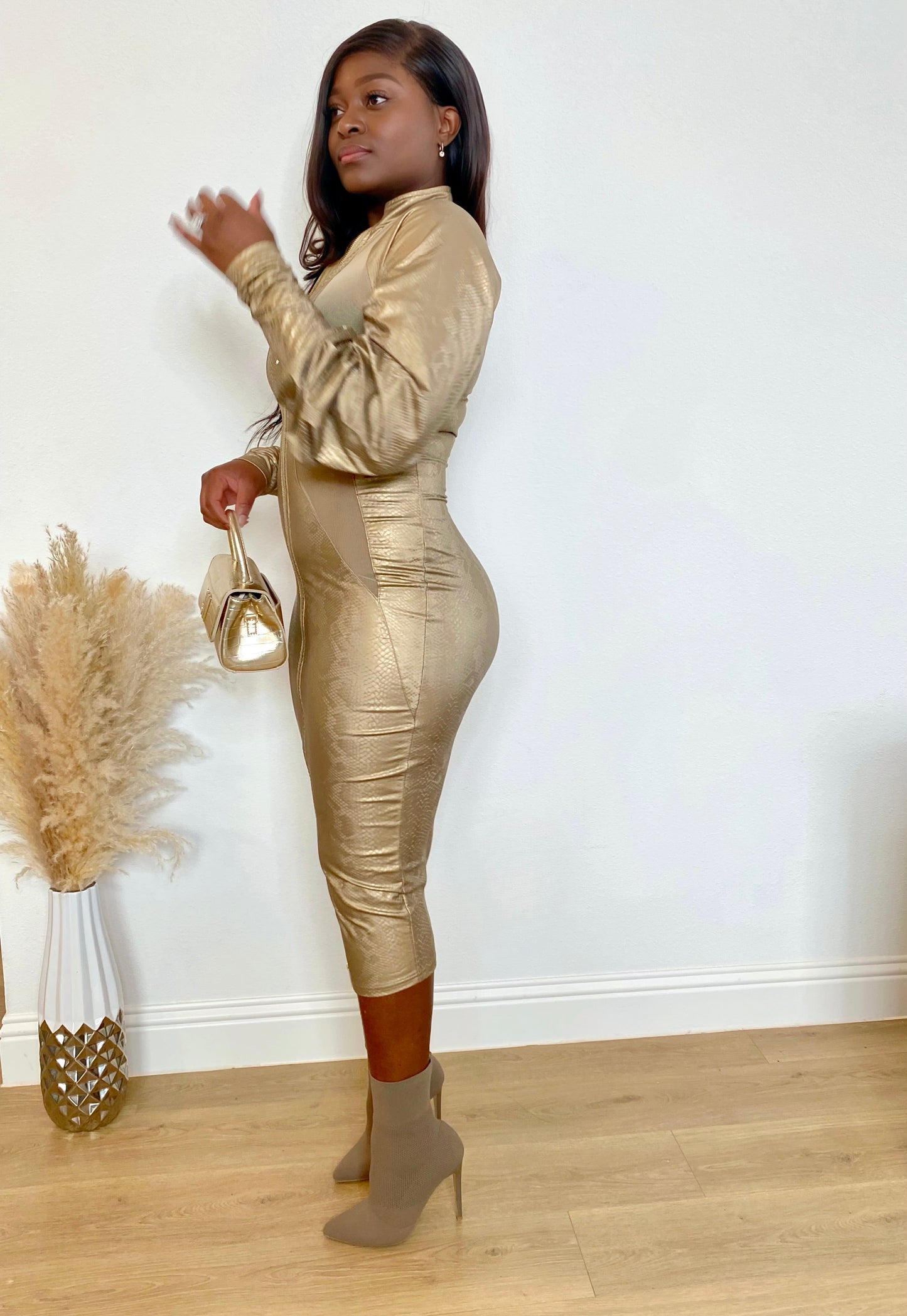 Claire Dress (Gold)