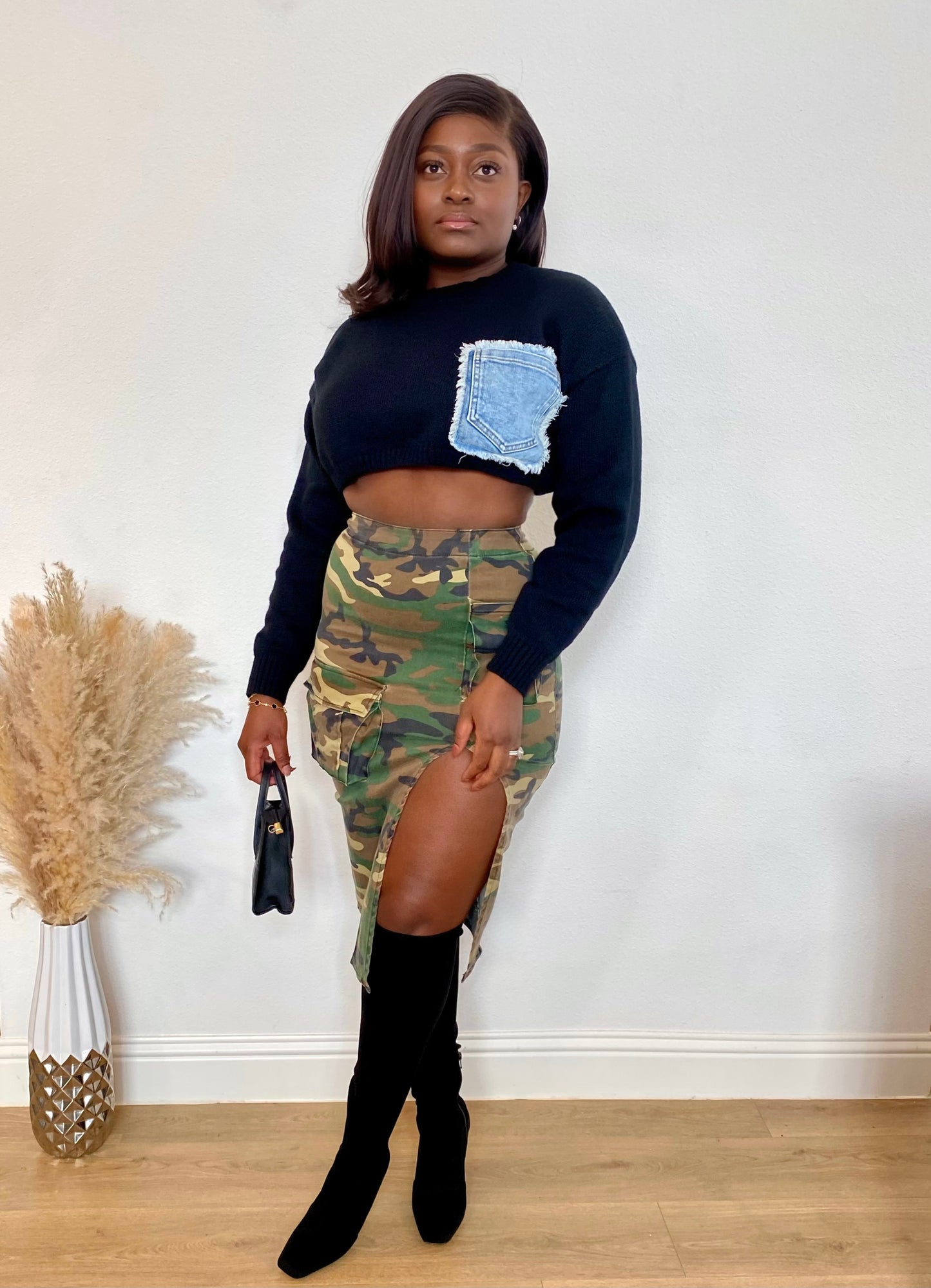 Jenny Top (black/denim)