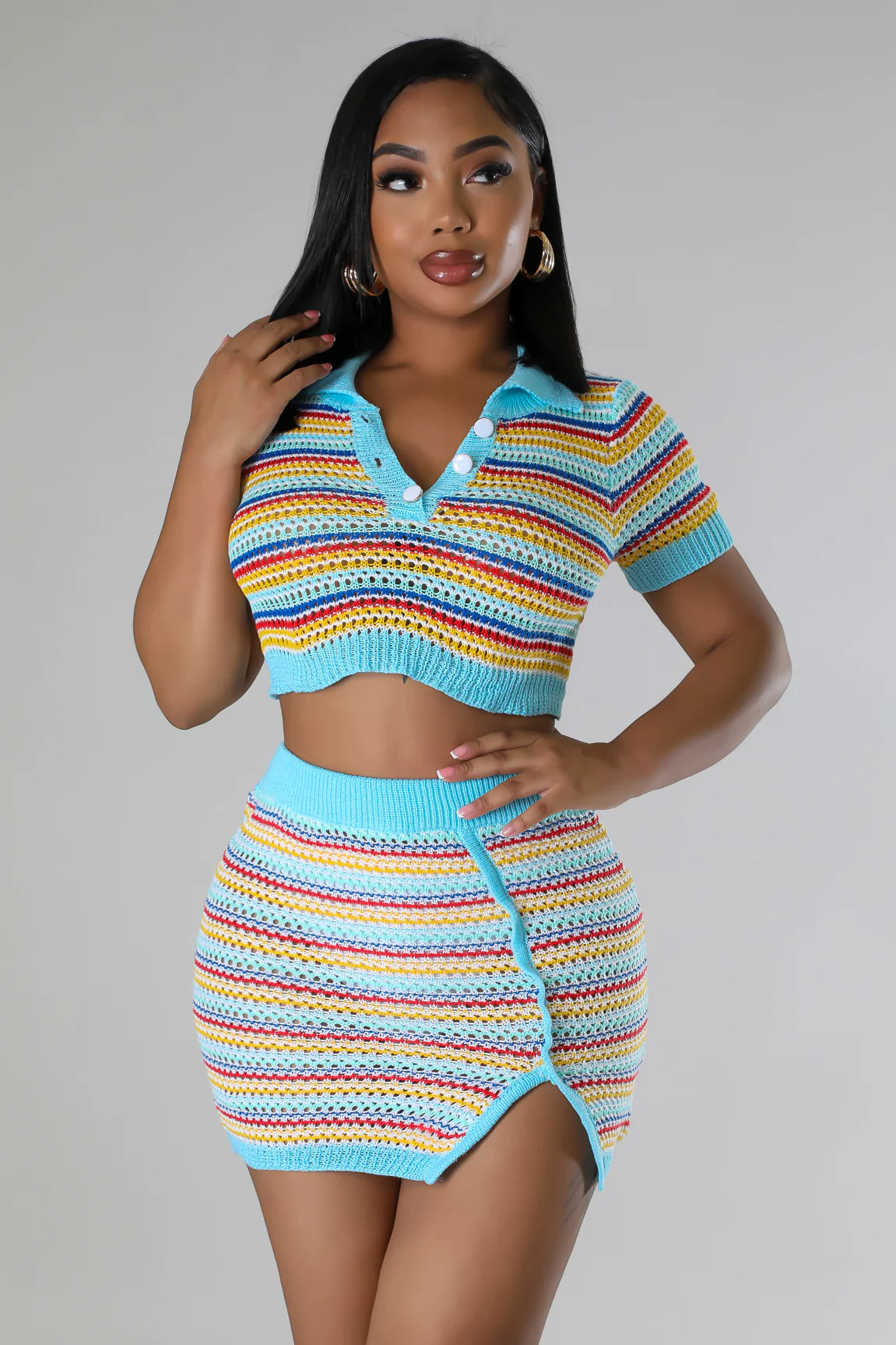 Knit Skirt Set