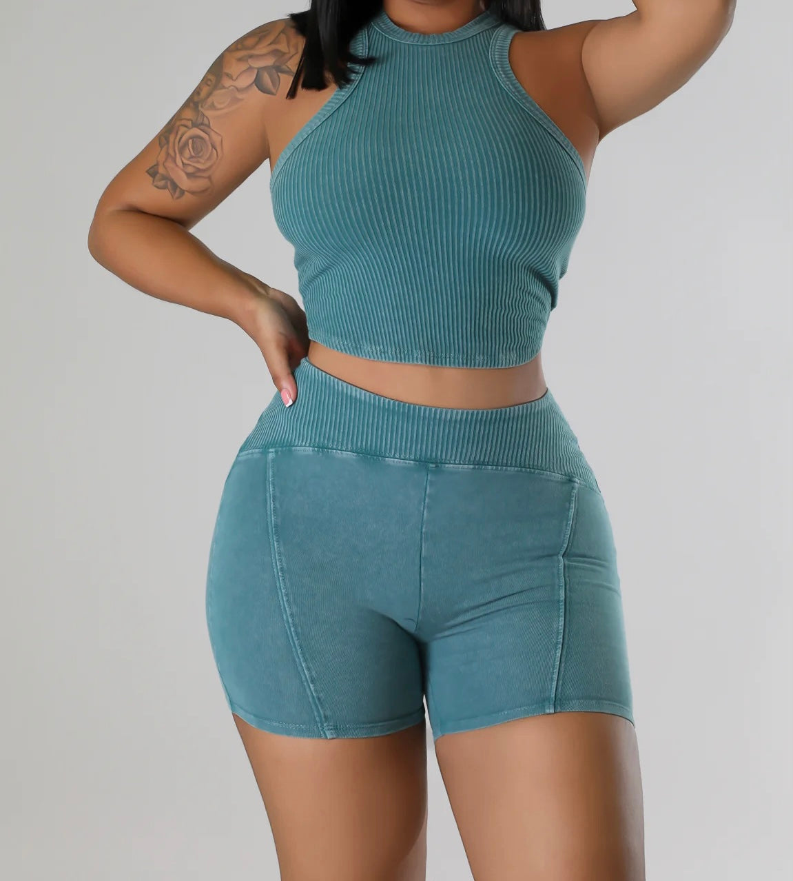 Jana short set(jade)
