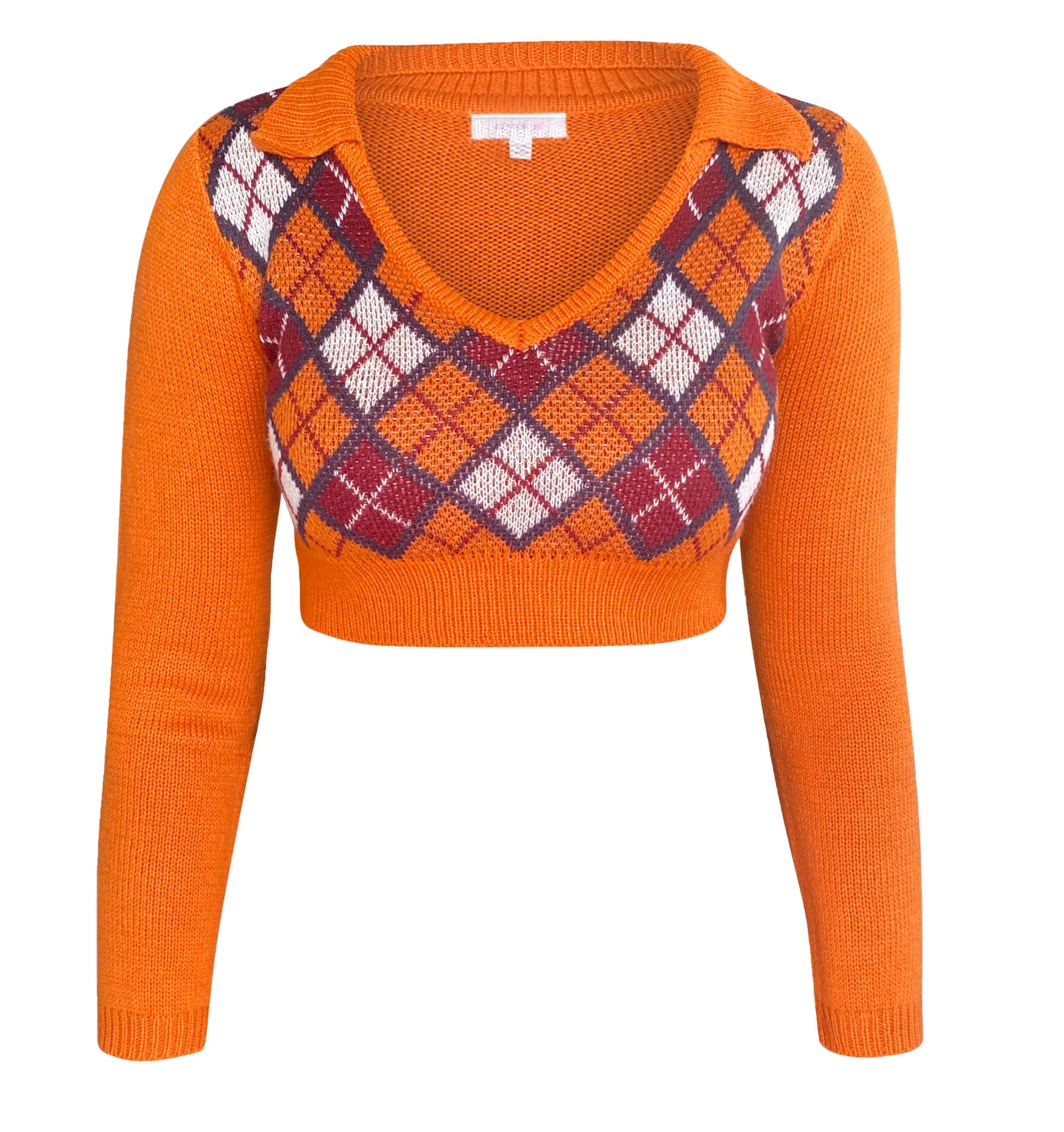 Cropped sweater(Rust)