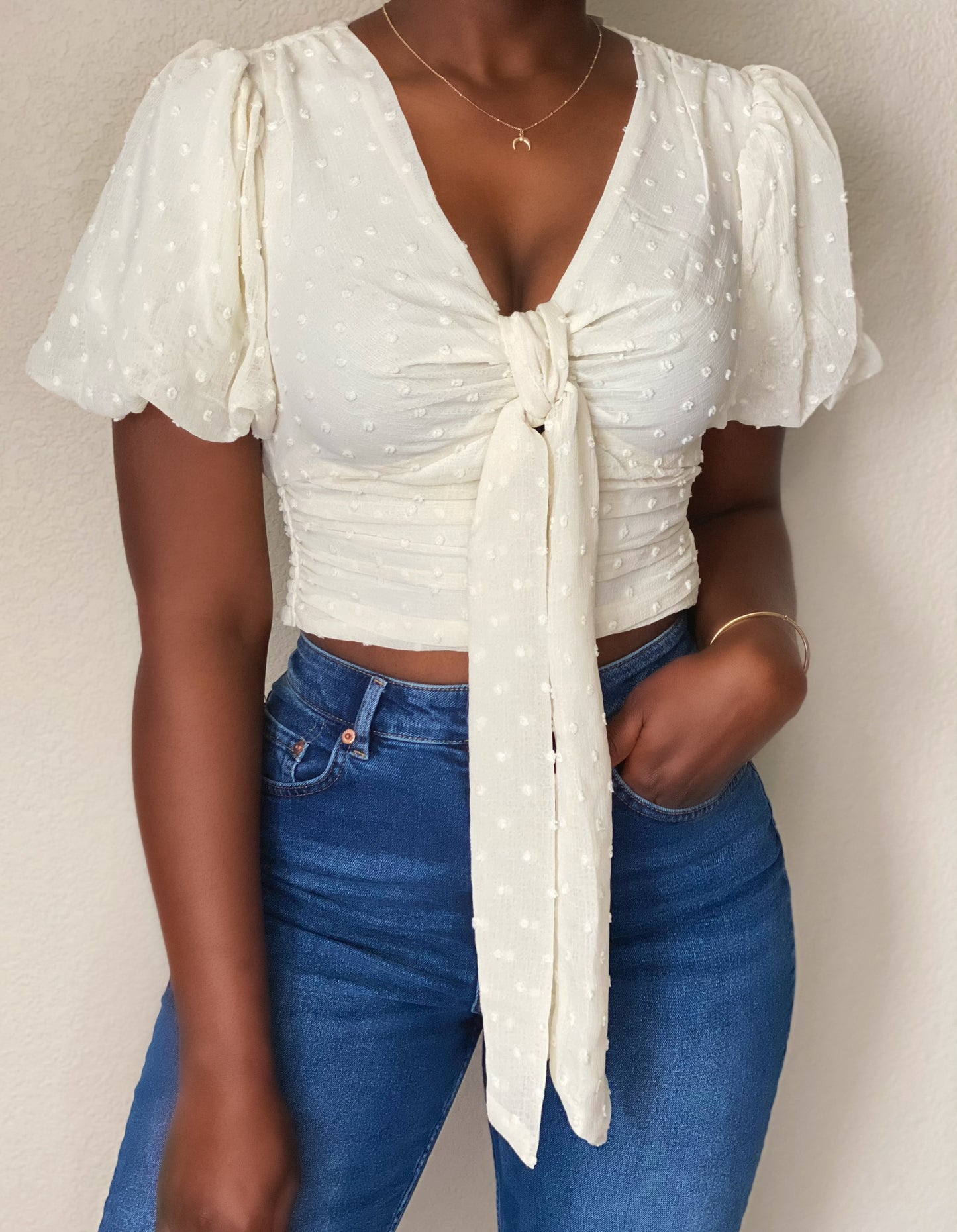 Puff sleeve top