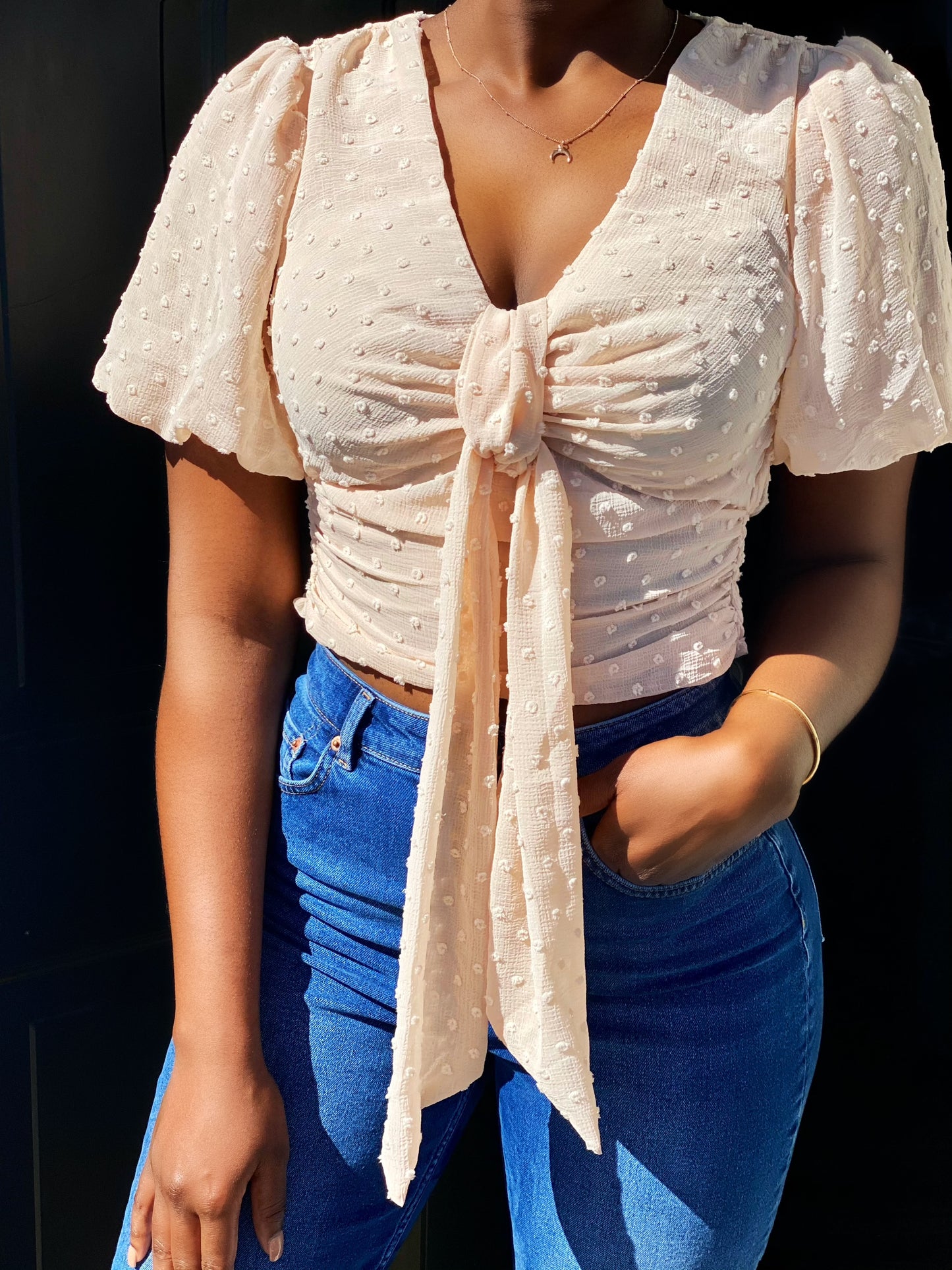 Puff sleeve top
