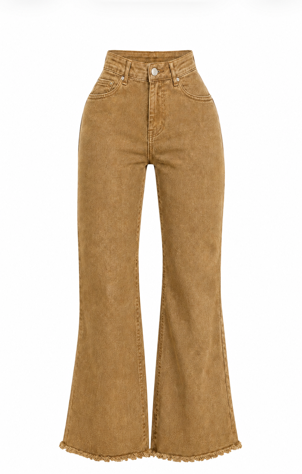 High Rise Acid Wash Bootcut Jeans