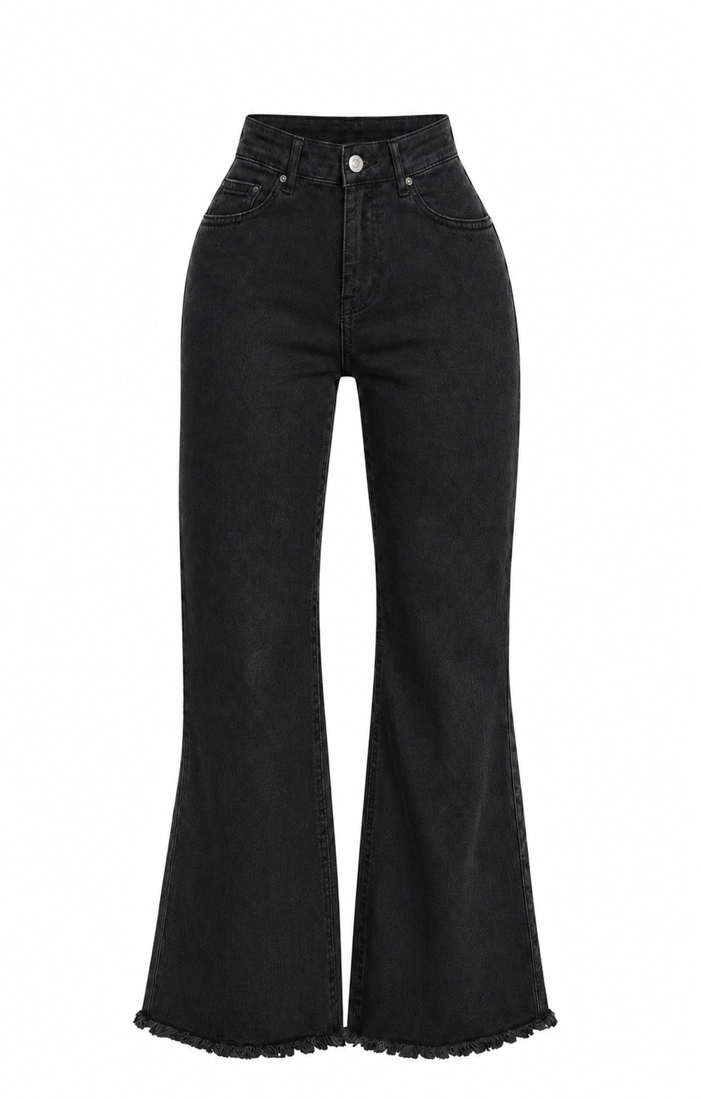 High Rise Acid Wash Bootcut Jeans