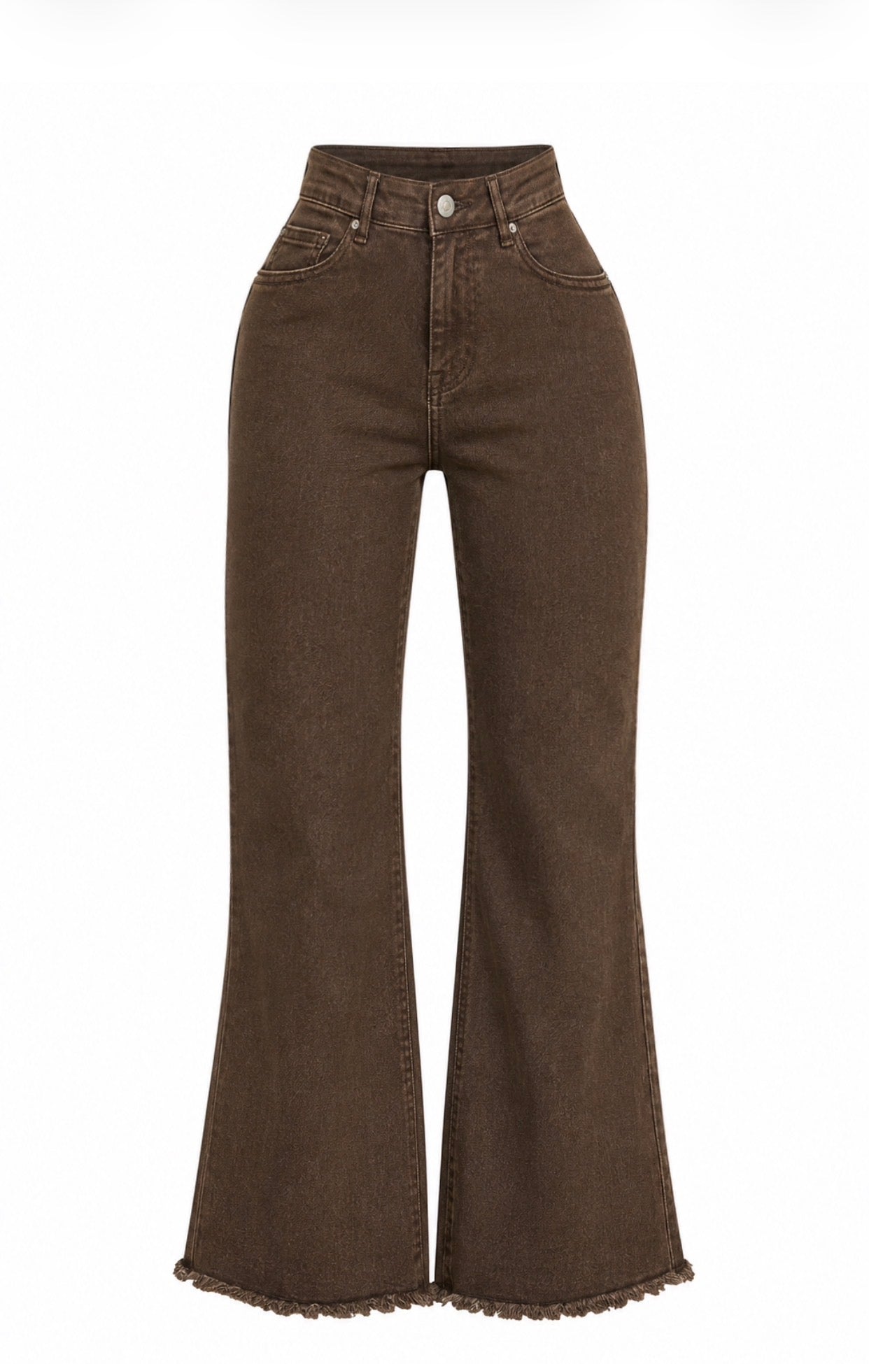 High Rise Acid Wash Bootcut Jeans