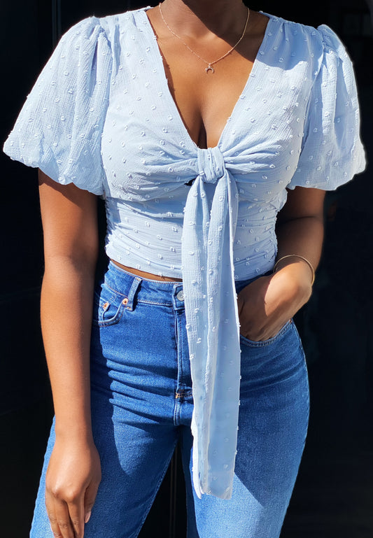 Puff sleeve top