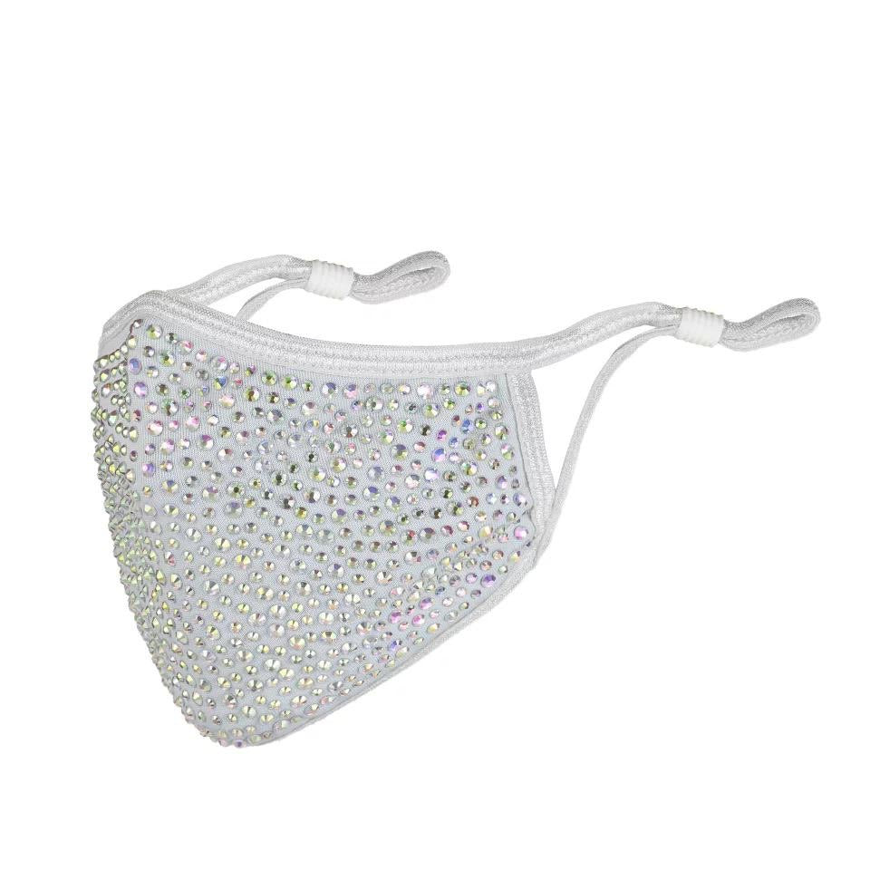 Rhinestone Face Mask