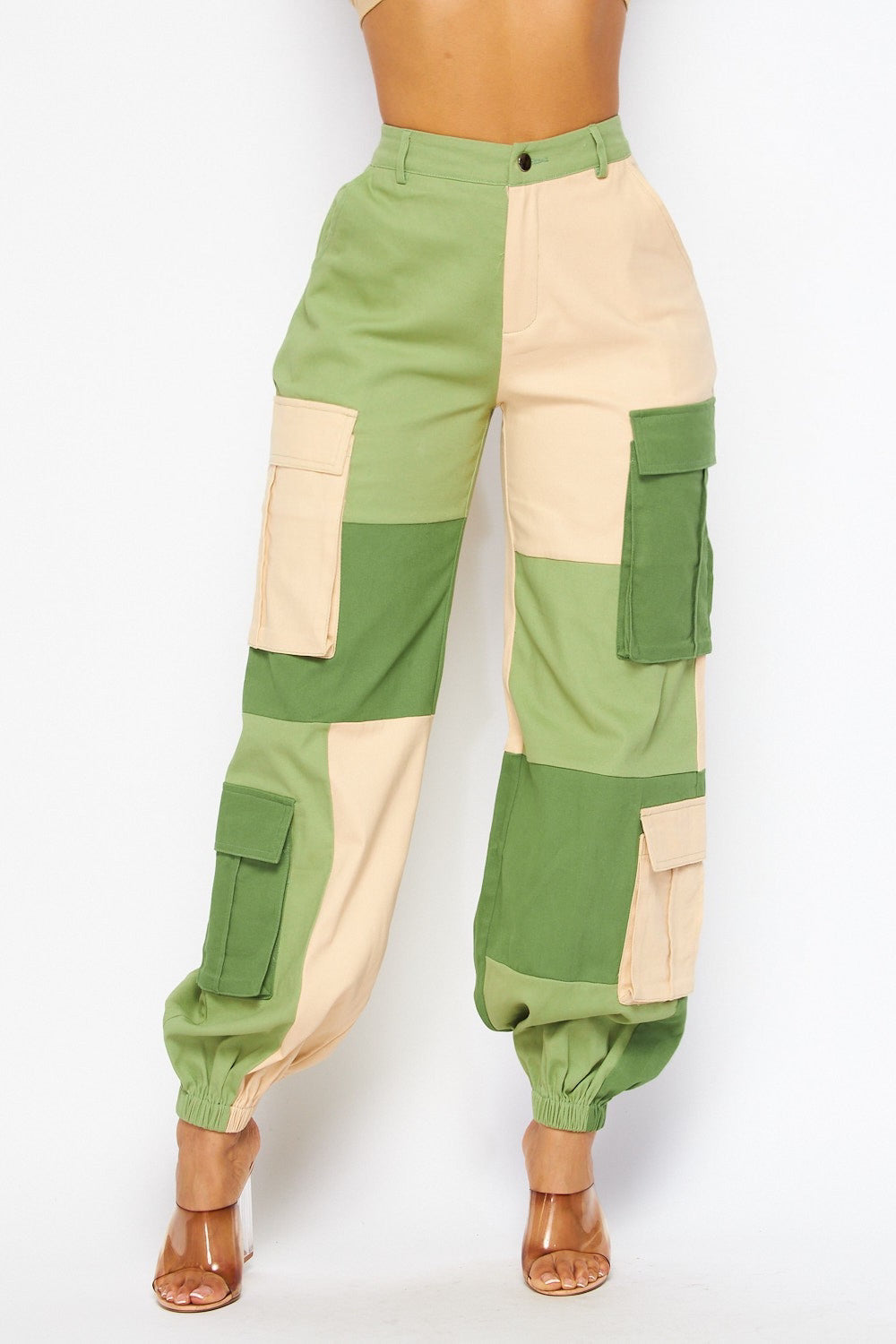 Color block Jogger(sage)